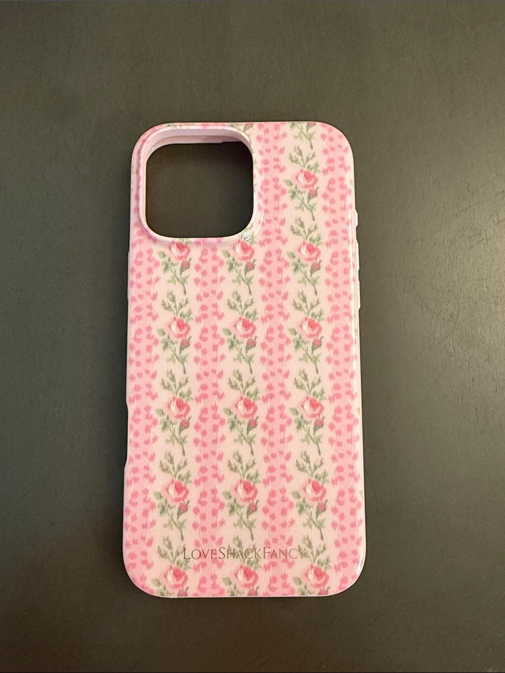 LoveShackFancy Pink Rose Pattern Phone Case
